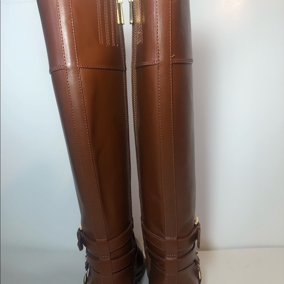 MICHAEL KORS PRESTON LEATHER BOOTS SIZE 5.5 - Picture 3 of 7